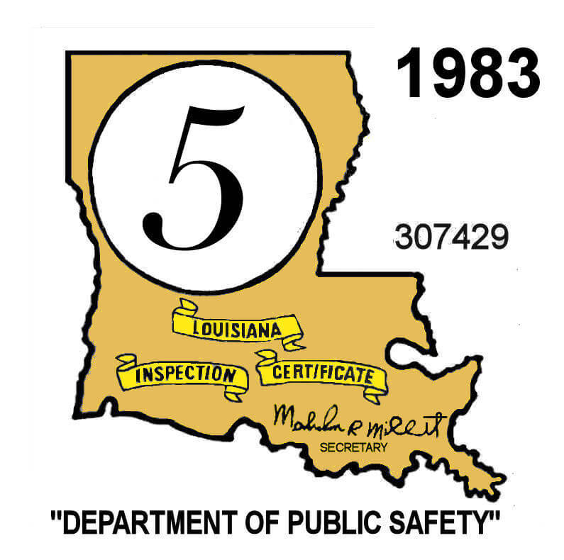 Louisiana (2) State Map Pelican State Vintage Vacation Stickers